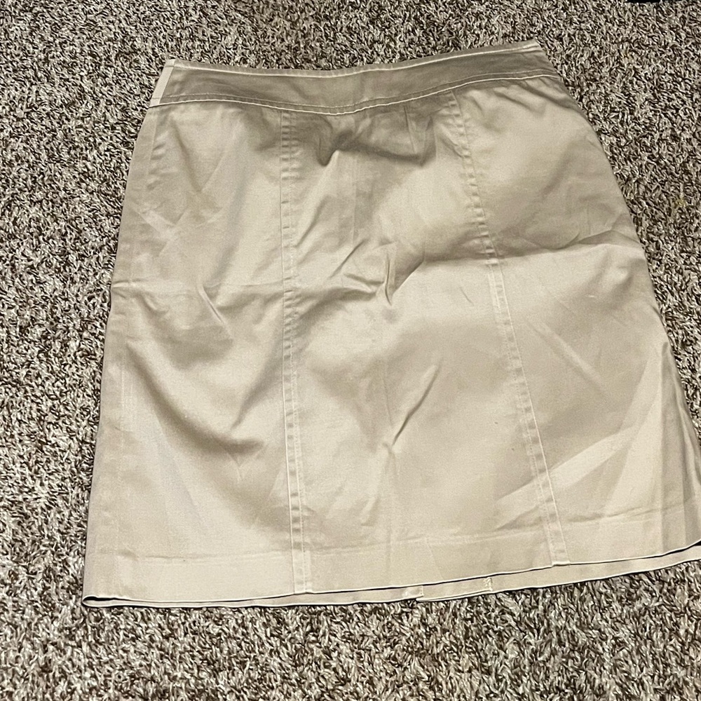Petite Ann Taylor Seamed Full Skirt